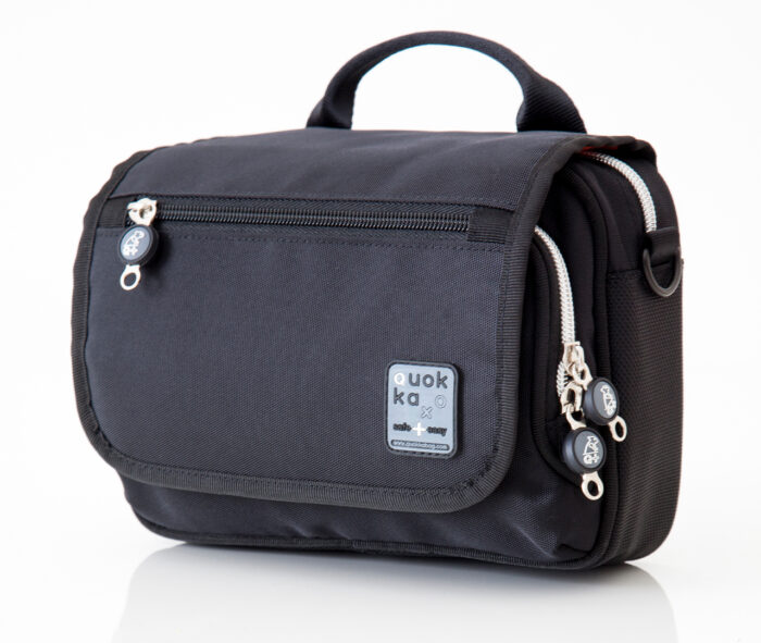 Quokka Tasche, horizontal, Farbe: Schwarz